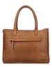 HIDE & STITCHES Leder-Henkeltasche "Inspired by Country" in Cognac - (B)31 x (H)24 x (T)12 cm