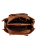 HIDE & STITCHES Leren handtas "Inspired by Country" cognackleurig - (B)31 x (H)24 x (D)12 cm