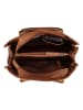 HIDE & STITCHES Leder-Henkeltasche "Inspired by Country" in Cognac - (B)31 x (H)24 x (T)12 cm