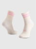 4F 3-delige set: sokken crème/roze/wit