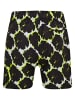 DKNY Badeshorts in Schwarz/ Gelb