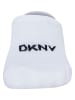 DKNY Skarpety-stopki (3 pary) w kolorze biało-beżowo-czarnym