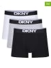 DKNY Bokserki (3 pary) w kolorze czarno-jasnoszaro-białym
