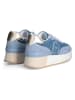 Liu Jo Leder-Sneakers in Hellblau/ Blau