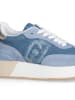 Liu Jo Skórzane sneakersy w kolorze błękitno-niebieskim