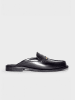 Liu Jo Leder-Clogs in Schwarz