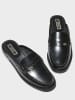 Liu Jo Leder-Clogs in Schwarz