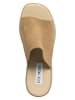 Steve Madden Leder-Pantoletten in Beige