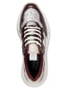 Steve Madden Sneakersy w kolorze srebrno-czerwonym