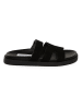 Steve Madden Skórzane klapki w kolorze czarnym