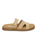 Steve Madden Leren slippers beige