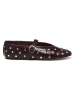 Steve Madden Leren ballerina's met bandje rood