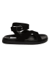 Steve Madden Leder-Sandalen in Schwarz