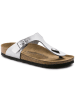Birkenstock Zehentrenner "Gizeh" in Silber - Weite S