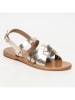 CALANK Leren sandalen goudkleurig