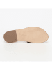 CALANK Leren slippers kaki