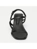 CALANK Leren haksandalen zwart