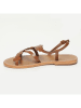 CALANK Leren sandalen lichtbruin