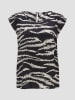 OPUS Bluse in Schwarz/ Weiß