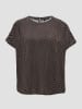 OPUS Bluse in Schwarz/ Hellbraun
