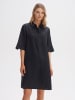 OPUS Leinen-Kleid in Anthrazit