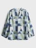 OPUS Blouse lichtblauw/donkerblauw/groen