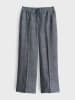 OPUS Leinen-Hose in Grau