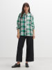 OPUS Blouse "Falkina" lichtgrijs/groen