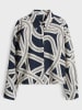 OPUS Blouse "Famena" wit/donkerblauw
