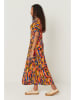 SKFK Kleid "Leire" in Orange/ Blau