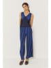 SKFK Marlenehose "Izate" in Blau/ Schwarz