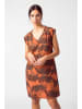 SKFK Kleid "Aria" in Orange/ Schwarz