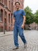 PAUL VESTERBRO Leder-Sneakers in Grau