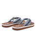 Inselhauptstadt Teenslippers donkerblauw/wit