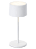 Brilliant Lampa stołowa LED "Helio" w kolorze białym - KEE F (A do G)