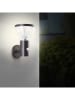 Brilliant Ledsolarwandlamp "Tulip" zwart - (B)16 x (H)24,5 x (D)17,5 cm