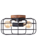 Brilliant Lampa sufitowa "Gwen" w kolorze czarnym - wys. 20 x Ø 40 cm