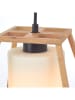 Brilliant Hanglamp "Giseh" lichtbruin/wit - (H)120 x Ø 23 cm