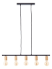 Brilliant Hanglamp "Kerry" naturel/zwart - (B)80 x (H)113 x (D)5 cm