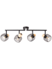 Brilliant Lampa sufitowa "Giada" w kolorze czarno-beżowym - 74 x 17 x 10 cm