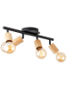 Brilliant Lampa sufitowa "Tiffany" w kolorze beżowo-czarnym - 49 x 12,5 x 14 cm