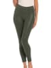 Magic Bodyfashion Kunstlederleggings "Leather Look Leggings" in Grün