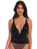 Magic Bodyfashion Shape-Top "Gloss Low Plunge Top" in Schwarz