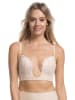Magic Bodyfashion Biustonosz push-up "V-Bra Lace" w kolorze cielistym