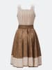 TraumTrachten Dirndl "Amalie" in Taupe/ Braun