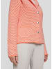 Rabe Cardigan in Orange/ Weiß