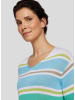 Rabe Pullover in Türkis/ Grün/ Braun