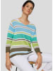 Rabe Pullover in Türkis/ Grün/ Braun