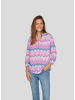 Rabe Bluse in Hellblau/ Rosa