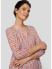 Rabe Bluse in Hellblau/ Orange